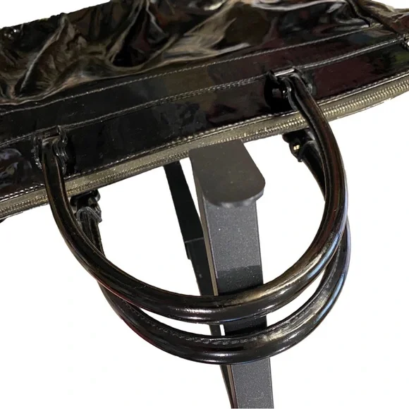 GUCCI Black Patent Leather Horsebit Tote Shoulder Bag - Recolored - Picture 17 of 17